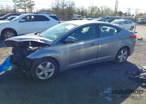 2011 Hyundai Elantra Gls (Ulsan Plant) from USA, damaged, VIN KMHDH4AE2BU105223